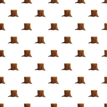 Tree stump pattern depicting deforestation vector illustration Stockillustratie
