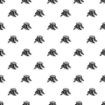 Tree stump pattern representing deforestation and logging impact 스톡 일러스트