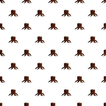 Tree stump pattern representing deforestation and environmental issue Illustrazione stock