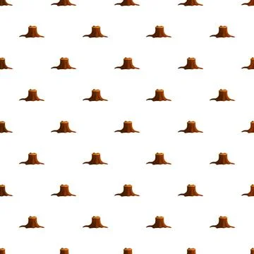 Tree stump pattern representing deforestation and environmental impact Stockillustratie