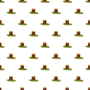 Tree stump pattern representing deforestation and environmental impact Illustrazione stock