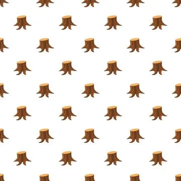 Tree stump pattern representing deforestation and nature impact Illustrazione stock