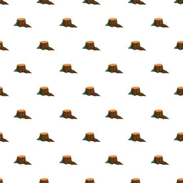 Tree stump pattern representing deforestation and environmental impact イラスト素材