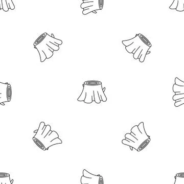 Tree stump pattern seamless Stock Illustration