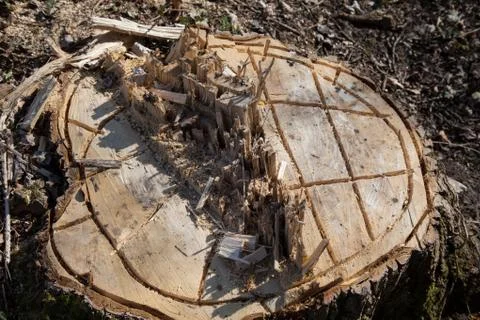 Tree stump Stock Photos