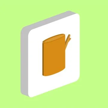 Tree stump Simple vector icon. Illustration symbol design template for web mo Stock Illustration