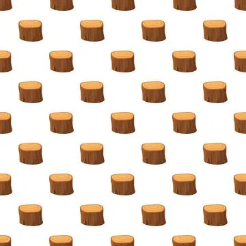 Tree stump wood texture seamless repeating pattern Stock Illustration