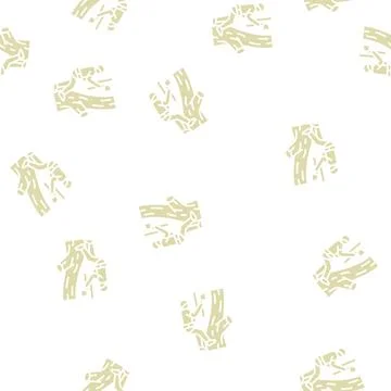 Tree surgery landscape glyph seamless pattern Stockillustratie