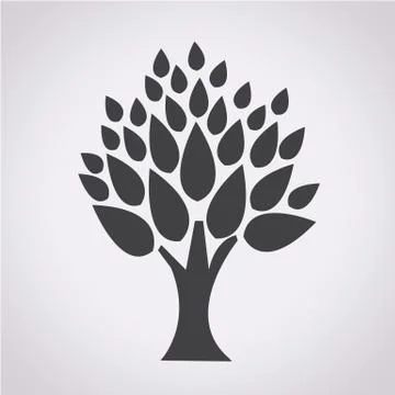Tree symbol icon Stock Illustration