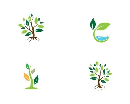 Tree symbol vector icon Illustrazione stock