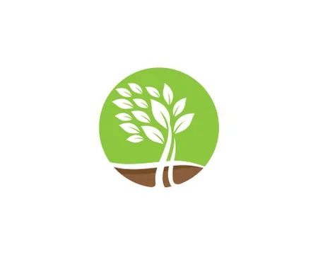 Tree symbol vector icon Stock Illustration