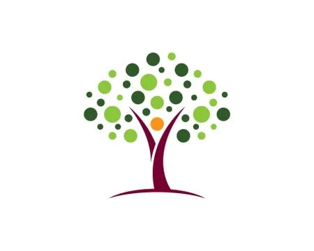 Tree symbol vector icon illustration Stock Illustration