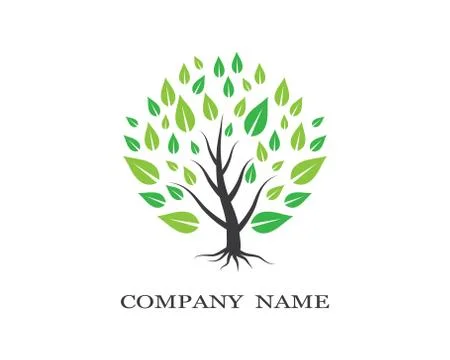 Tree symbol vector icon illustration Illustrazione stock