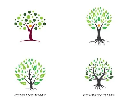 Tree symbol vector icon illustration Stock Illustration