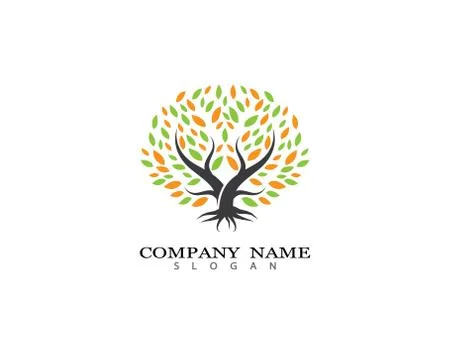 Tree symbol vector icon illustration Illustrazione stock