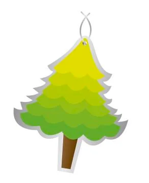 Tree tag christmas isolated over white background. vector イラスト素材