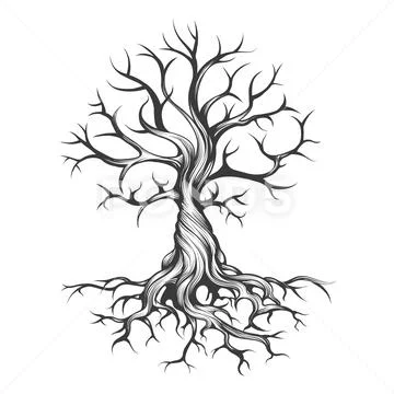 Dead Tree Without Leaves Stock Illustration - Download Image Now - Tree,  Dead, Horror - iStock