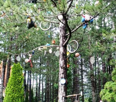 Tree with toys Stock Photos