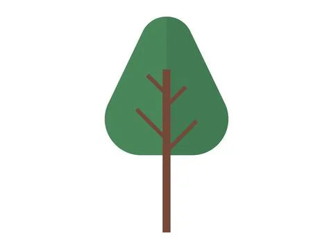 Tree. The tree trunk provides strength and stability, acting as pillar suppor Stock Illustration