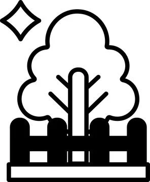 A tree with a trunk and branches Stock Illustration