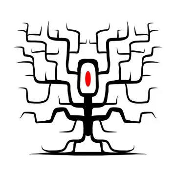 Tree trunk isolated for your design Ilustración de archivo