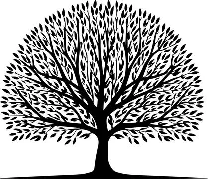 Tree vector art design Stock Illustration