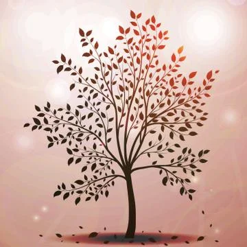 Tree vector Illustrazione stock