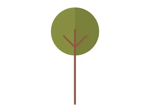 Tree vector illustration. Environmental conservation efforts focus on preserv Ilustración de archivo