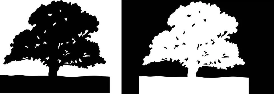 Tree vector illustration isolated on background Stock Illustration