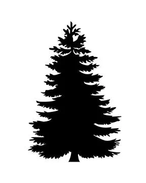 Tree vector isolated tree on white background Stock Illustration