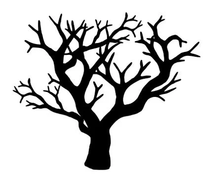 Tree vector isolated on white background. Stock Illustration