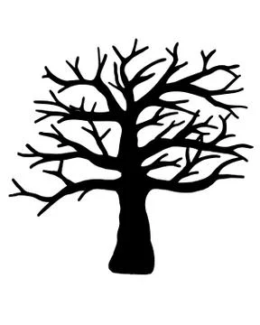 Tree vector isolated on white background. Stock Illustration