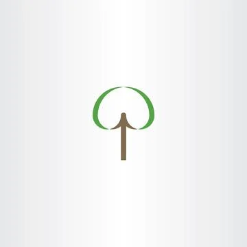 Tree vector sign element icon Stock Illustration