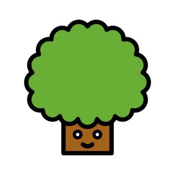 Tree vector, Spring season filled icon editable stroke Stock Illustration