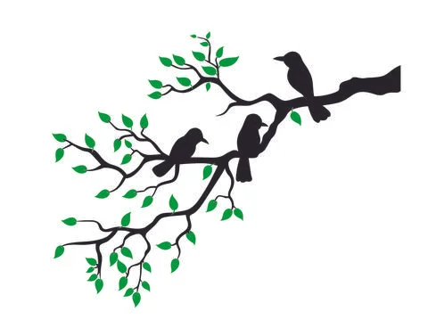 Tree Wall Decal Sticker Stock Illustration