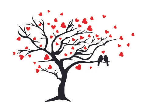 Tree Wall Decal Sticker Stock Illustration