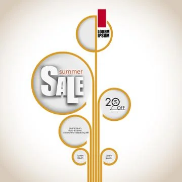 Tree of web design bubbles. Vector design template Stock Illustration
