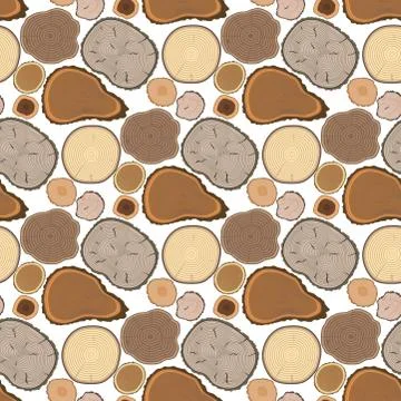 Tree wood trunk slice texture circle cut wooden raw material vector detail plant 스톡 일러스트