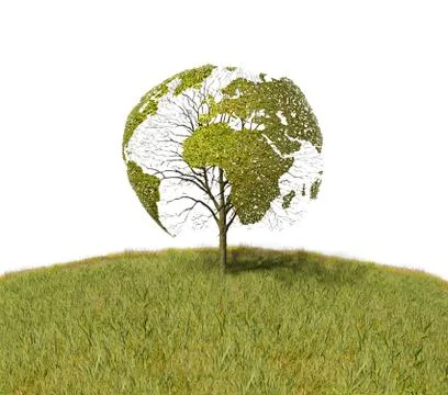 Tree like the World map Stock-Illustration