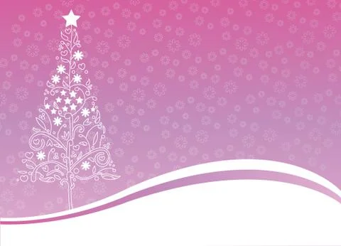 Tree xmas background vector Stock Illustration