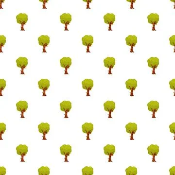 Treehouse pattern creating fun park design Stock Illustration