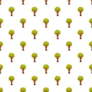 Treehouse pattern creating a playful childhood background Stock Illustration