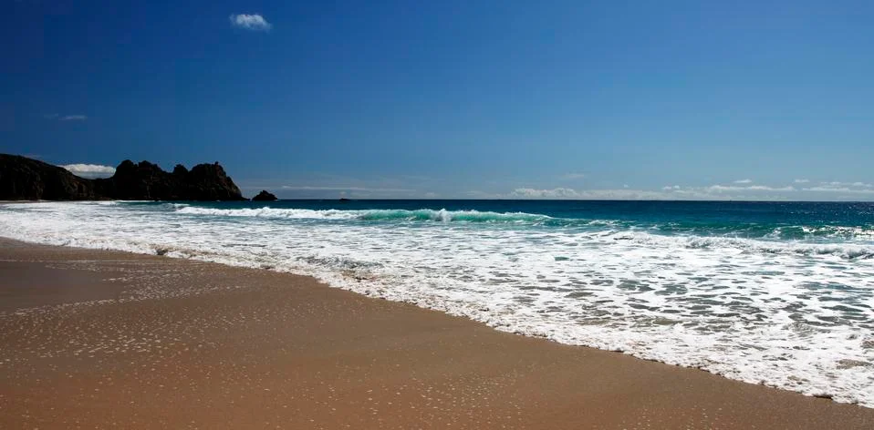 Treen beach Stock Photos
