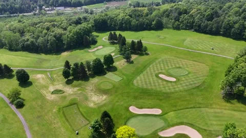 Trees and Forest - Green Lakes State Park Golf Course Video stock 336516942