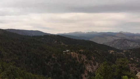 Trees and mountains Stock Footage 162435508
