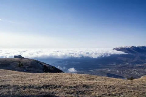 Trees and rocks. Mountain range Demerdzhi Stock Photos
