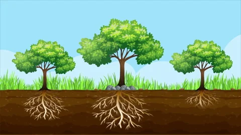 Trees Are Fed From The Soil Stock Footage 281655126