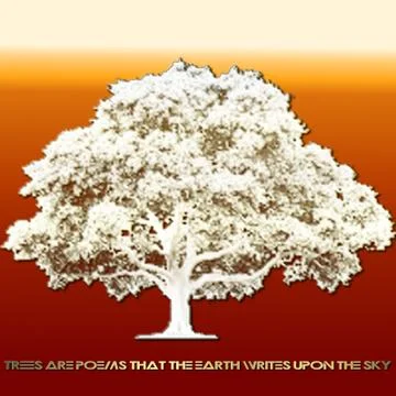 Trees are poems Stock Illustration