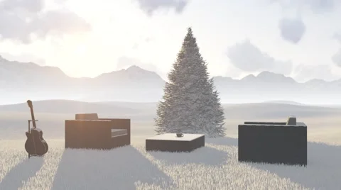 Trees on the background of trees and mountains Stock Footage 57708606