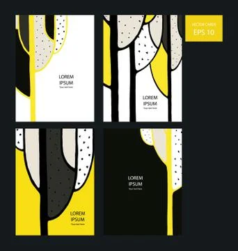 Trees Card 库存插图